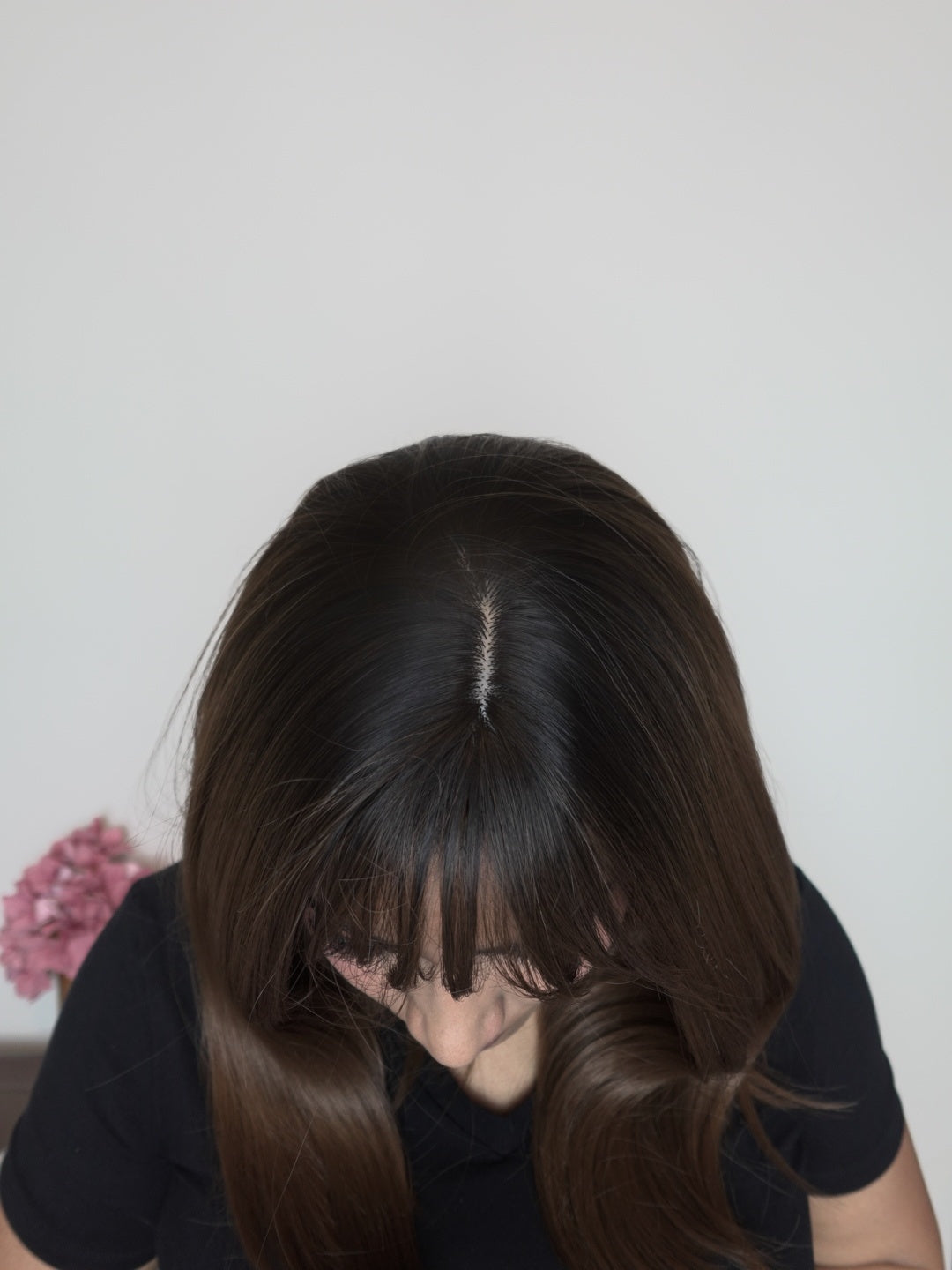 Human-like wig with bangs - M - Balayage 5