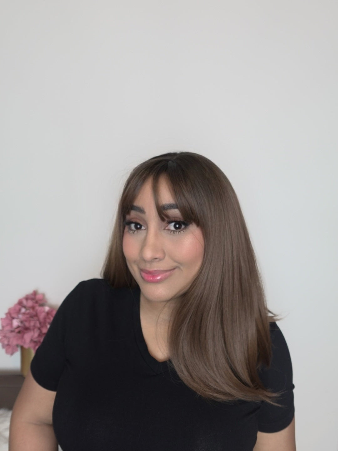 Human-like wig with bangs - M - Balayage 5