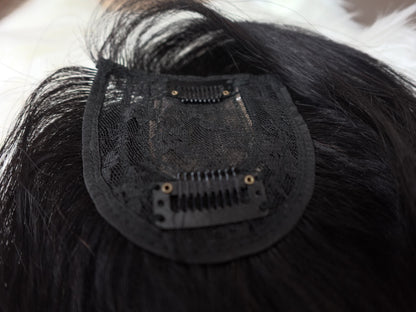 Clip In Human Hair Bangs Fringe - Brazilian Topper