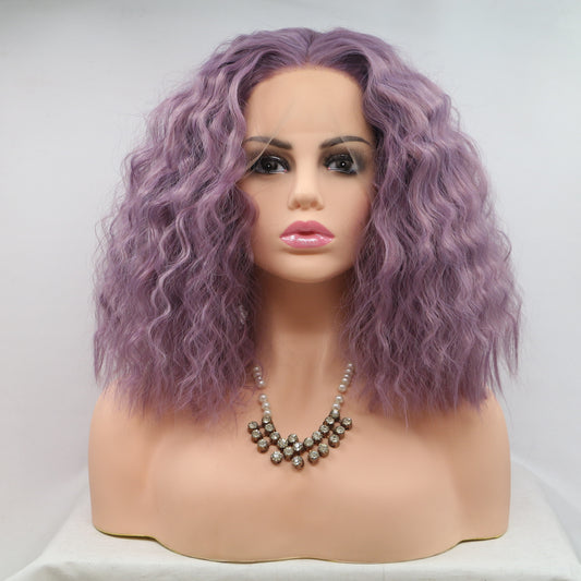 Human-like lace front wig - M - Lavender5