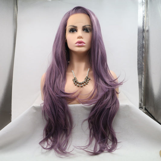 Human-like lace front wig - L - Lavender2