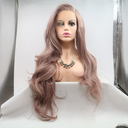 Human-like lace front wig - L - Lavender3