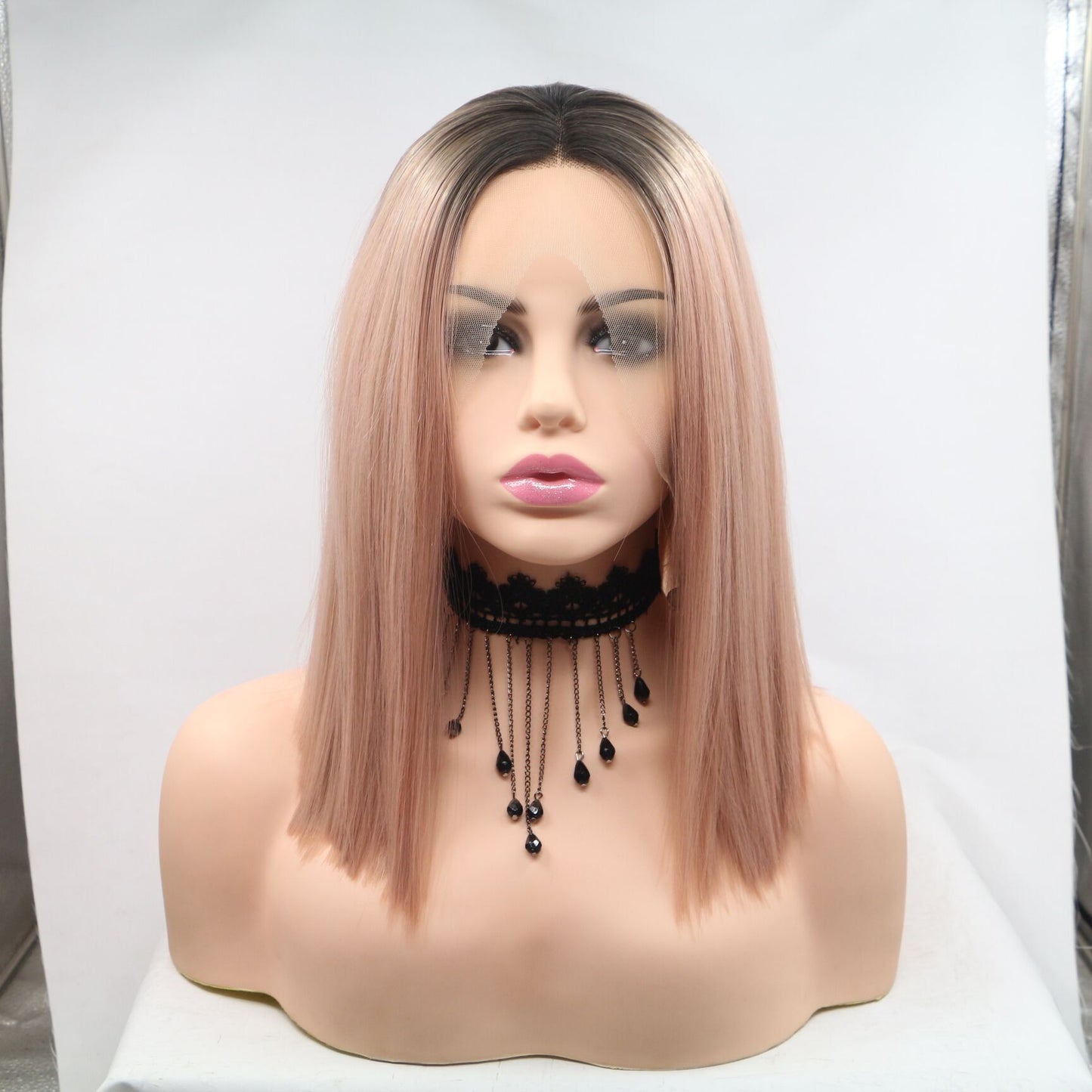 Human-like lace front wig - M - Balayage9