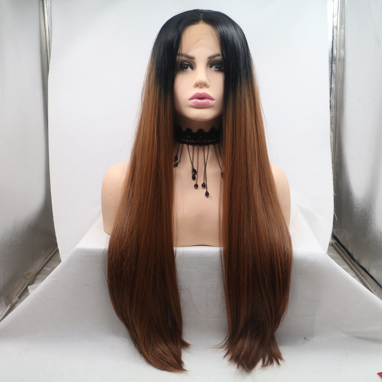 Human-like lace front wig - L - Balayage12