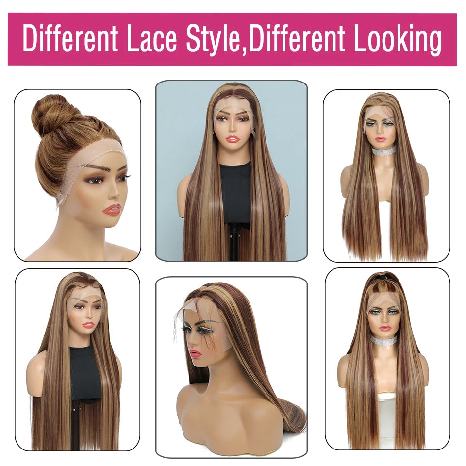 Human-like lace front wig - L - Highlights 3