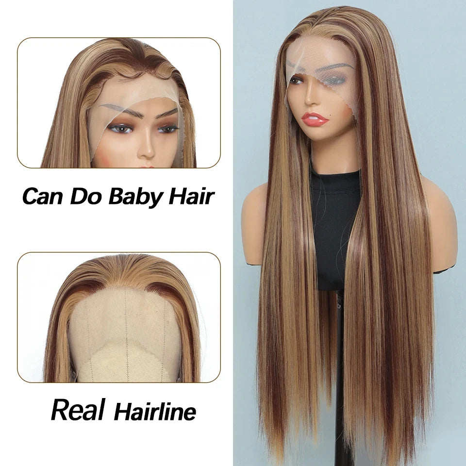 Human-like lace front wig - L - Highlights 3