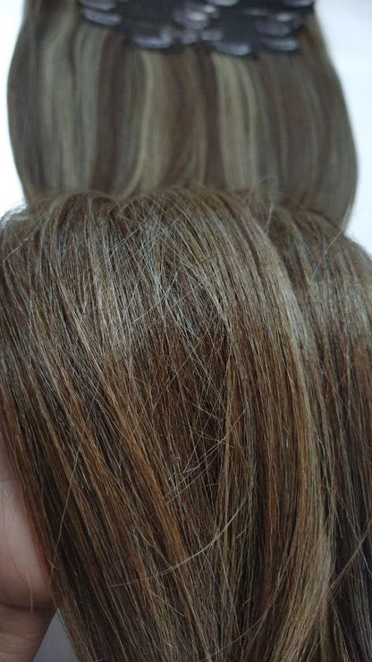 Human-like clip-in hair extensions - Highlights 1